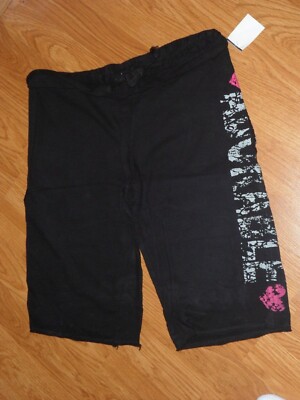 ONE STEP UP KNIT SHORTS SIZE M JUNIOR STRETCH BLACK NWT