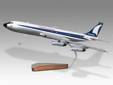 Boeing 707-300 Tradewinds Desk Wood Airplane New Model Small Scale 1/130