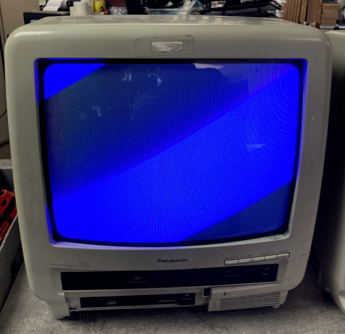 PANASONIC AG-513A CRT MONITOR/VCR COMBO No Remote | eBay