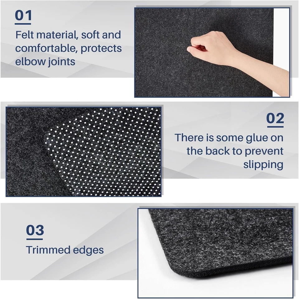 Schreibtischunterlage Filz Groß Mauspad Büro Schreibtischmatte Tischunterlage - Bild 2 von 4