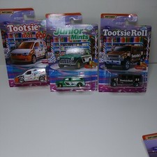 2020 MATCHBOX "Candy Series" 3 Car Lot., Junior Mint,Tootsie Roll Tootsie Pop