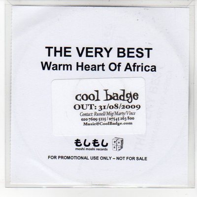 (EQ46) The Very Best, Warm Heart Of Africa - 2009 DJ CD
