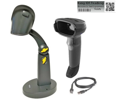 CLOVER POS Barcode Reader Zebra DS2208 2D/1D/QR + Heavy Duty HandsFree Stand!  
