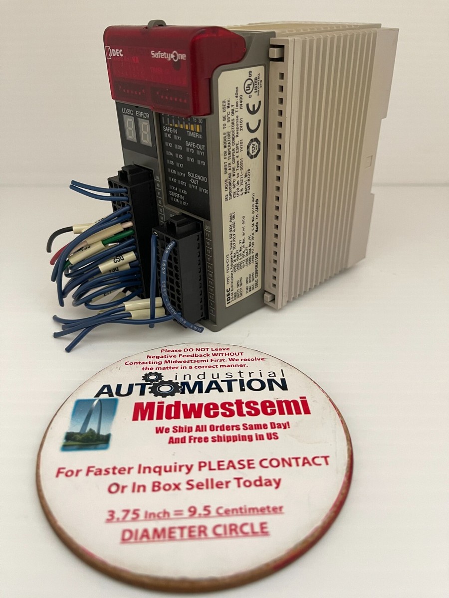 IDEC FS1A-C11S FS1AC11S SMART SAFETY RELAY 24 LOGIC TYPE SHIPS SAME BUS DAY