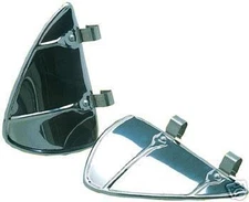 BREEZIES STAINLESS STEEL FOR CARS AND TRUCKS WITH VENT WINDOWS 1 PR NEW