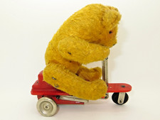 Seltener, alter Go-Kart-Teddy  - Made in US-Zone Germany - G.M.