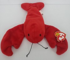 TY Beanie Babies Pinchers 4026 Lobster Excellent Tag Clean Complete Red 4B3