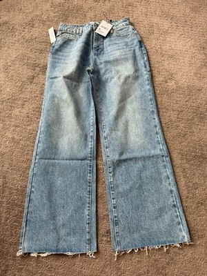 Princess Polly Women s Hennessy Raw Him Jeans Mid Wash Size Us￼Eight