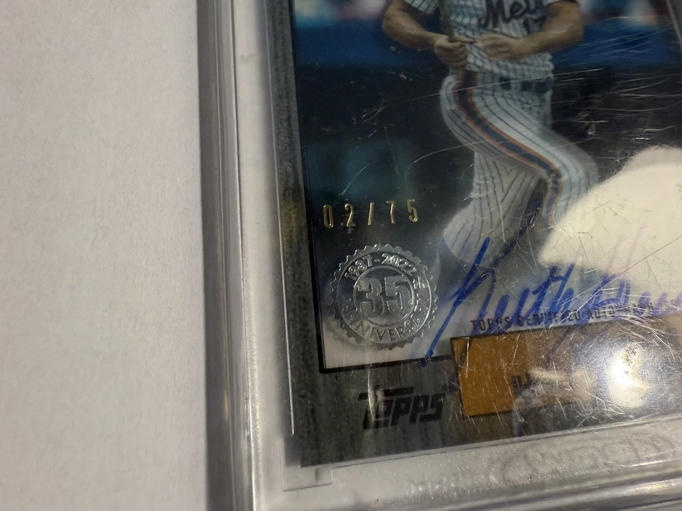 Keith Hernandez Gold Auto/75 2022 Topps Claramente Auténtico Acetato Mets Legend Foto 4 de 4
