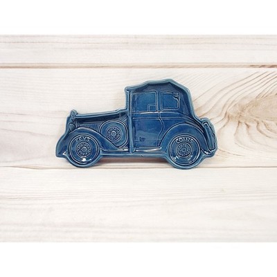 Vintage House of Lloyd Ashtray Trinket Tray Plate Blue Car Key Holder 1986 HOL