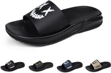 Men'S Cartoon Slippers with Funny Smile Print - Non-Slip Comfort House Shoes for
