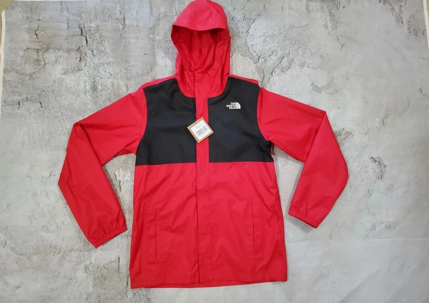 Youth Boys XL The North Face Jamie Shell Black Red Zip Jacket