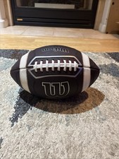Wilson Omega Oficjalna gra Piłka nożna Skóra NCAA NFHS Stemplowane przygotowane