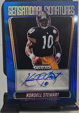 Panini Prizm Deca Kordell Stewart Pittsburgh Steelers Blue Prizm Auto /49