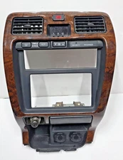1999-2002 Toyota 4Runner Climate Control Bezel with Clock  Woodgrain OEM