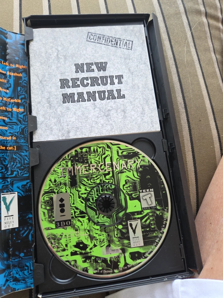 Immercenary Panasonic 3DO 1995 CIB Complete Long Box w Manual Tested Works MINTY - Image 3 of 4