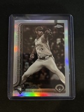 🔥Shane Bieber 2025 Topps Chrome Update Sepia Refractor #USC52 Blue Jays