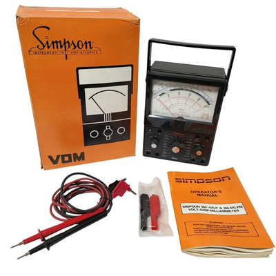 #ad VTG Simpson 260 6XLPM Analog Multimeter VOM Volt Ohm Milliammeter 12211 With Box $251.93
