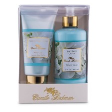 Camille Beckman Hand and Body Duet Set, Silky Body and Glycerine Hand Cream, Whi