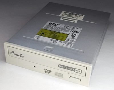 Internes 5,25'' IDE CD-RW/DVD Combo-Laufwerk BTC BCO 5232IM, beige, gebraucht