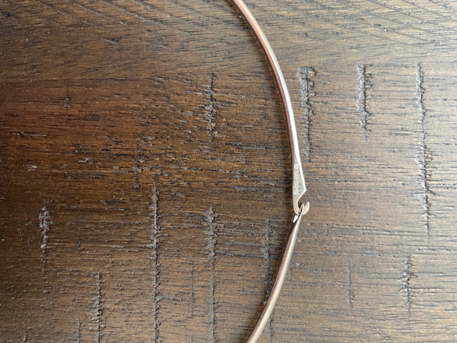 Vintage Solid Sterling Silver Necklace - image 6