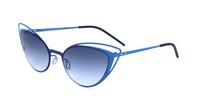 Italia Independent Mod 0218 I-THIN Metal 021.022 Blue And Blue 52/20/140 Damen