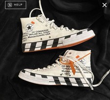 Sz 12m- Converse Off-White x Chuck 70 White