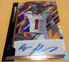 2024 Leaf Pro Set Pure Crystal Bronze /8 Ryan Flournoy Auto RC Dallas Cowboys SP