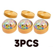 Glitter Bead Dumpling Squishy Blind Box Sensory Stress Relief Fidget Toy Gift