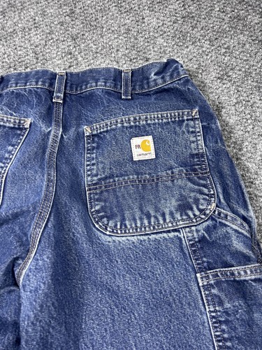 Carhartt FR Jeans Mens 33x30 Blue Denim Flame Resistant Workwear Utility Pants - Picture 7 of 10