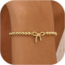 Valentines Day Gifts for Women Her - Beaded Stretch Handmade Ball Bracelets Cute