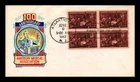 DOCTORS OF AMERICA FDC SCOTT 949 BLOCK OF 4 KEN BOLL CACHET CRAFT US COVER