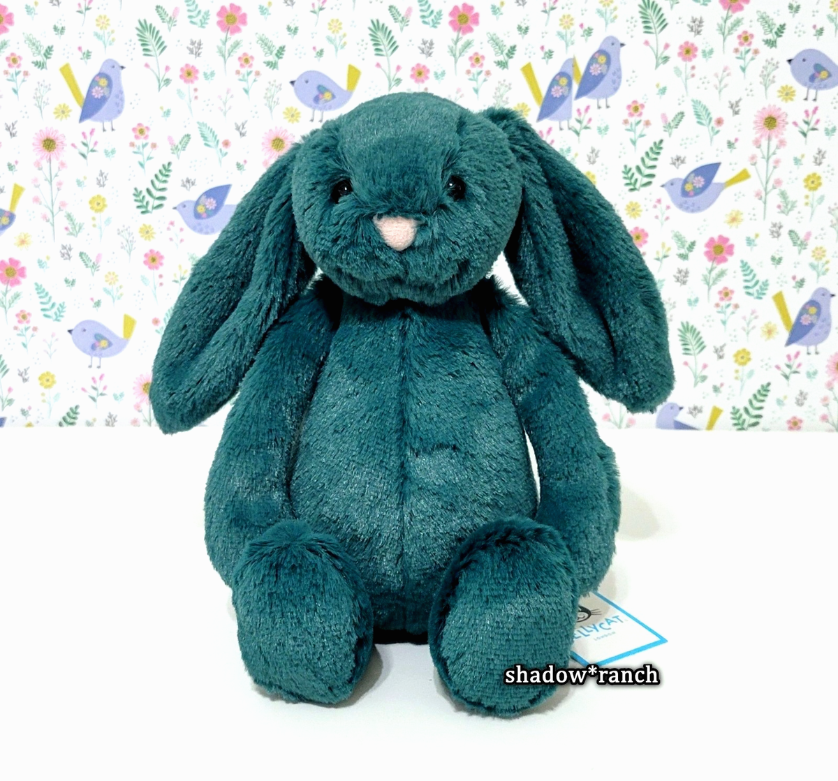 Jellycat Little Bashful Teal Bunny - Retired - 8