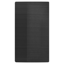 12Pack 80x30x0.4mm Blank Metal Card 201 Stainless Steel Blank Name Cards Black