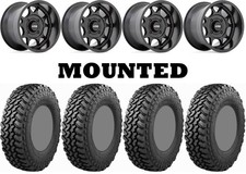 Kit 4 Nitto Trail Grappler Sxs 32x9.5-15 On Kmc Ks137 Toro S Matte Black 1kxp