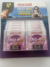 Maxell DVD-RW Camcorder Discs 10 Pack 1.4GB 30Min New Rewritable 8cm Mini DVD