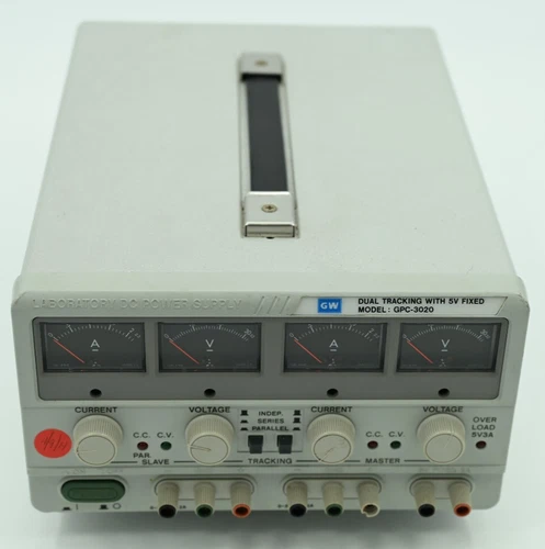 GW Instek GPC-3020 Triple Output DC Power Supply (2) 0-32V DC 2.2A +5vDC