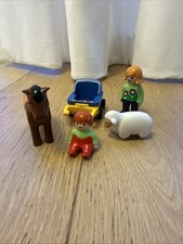 Playmobil Smile 1 2 3 Mama mit Baby Kinderwagen Pferd Schaf