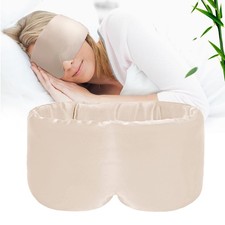 Bamboo Sleep Eye Mask, Adjustable Blackout, Organic, Apricot, 1 PC