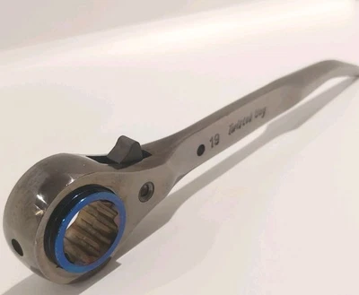 Twisted Bay 19x21mm Steel Scaffold Ratchet Spanner Podger SEE DESCRIPTION