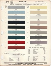 1966 Plymouth Valiant Barracuda Fury Belvedere Paint Chips Ditzler