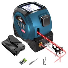 3 in 1 Laser Tape Measure, 131ft Digital Tape Teasure Laser Measuring Tool 