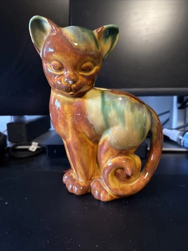 Royal Haeger Kitten 8.5" Planter Vase 507 MCM Vintage Cat