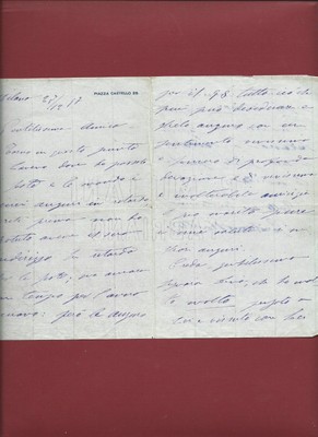 Lettera Di Auguri All Amica Amante Autografo Di Gerolamo Rovetta 17 Ebay