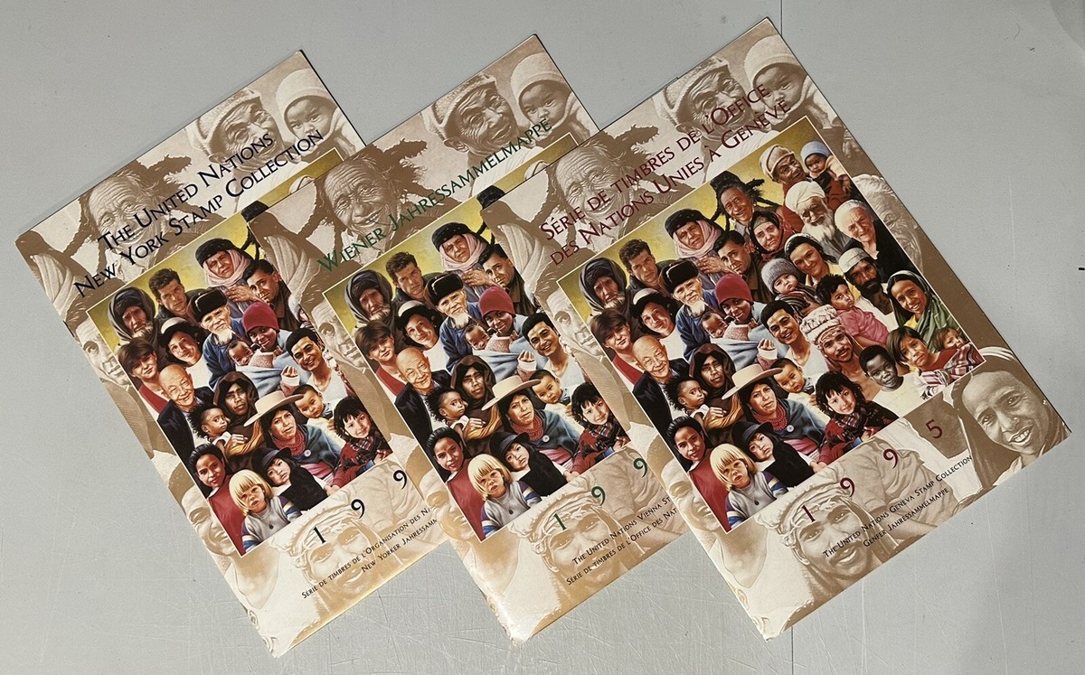 国連ニューヨークスタンプコレクション 1995 United Nations New York Stamp Collection 1995 Set Of Three