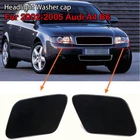 Pair Front Headlamp Washer Cover Headlight Cap For Audi A4 B6 Quattro 2002-2005