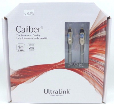 UltraLink Caliber 1 meter Optical digital TosLink cable model CALDT-1M