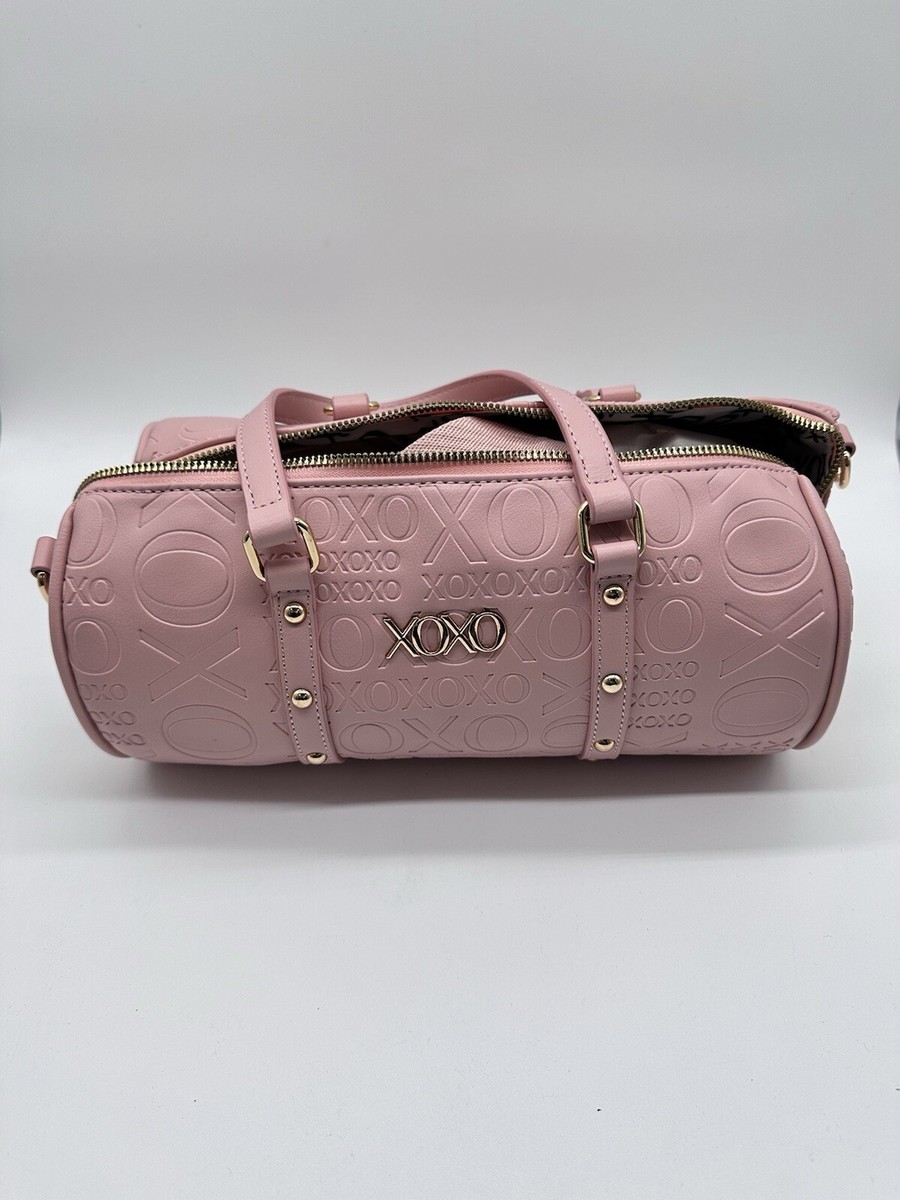 XOXO Pink Shoulder Handbag Gold Zipper With XOXO Logo | eBay