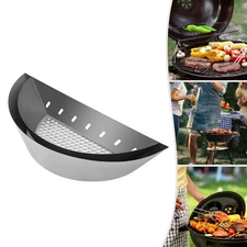 For 15" Charcoal Grills BBQ Semicircular Stainless Steel Charcoal Basket