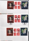 GB 2014 Football Heroe John Charles Dave Mackay retail stamp book FDC choice pmk